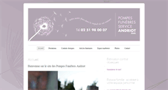 Desktop Screenshot of pompesfunebresandriot.com